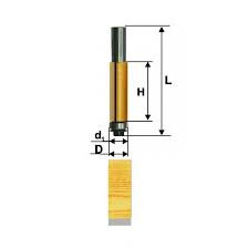 Фреза ф12,7*13, хв.8 мм кромочная прямая ЭНКОР