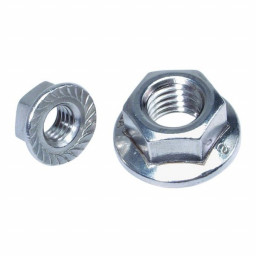 Гайка М12 с фланцем, оцинкованная ГОСТ 6923