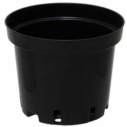 Горшок для рассады 1,5л черный круглый