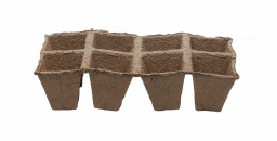 Горшок торфяной 70х70 8шт квадратный