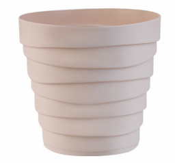 Кашпо Бархан пластиковый 2,25л кремовый