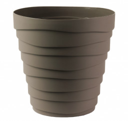 Кашпо Бархан пластиковый 2,25л мокачино