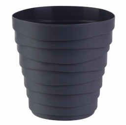 Кашпо Бархан пластиковый 3,5л антрацит