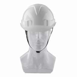 Каска защитная с храповым механизмом, Европласт, белая Сибртех