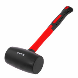 Киянка резиновая, 910 г, черная резина, фибергласовая рукоятка Matrix