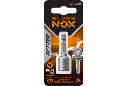 Ключ-насадка магн 10х48мм, 1 шт карта NUT SETTER