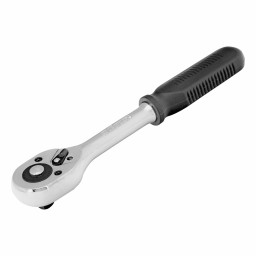 Ключ-трещотка 3/8", 45 зубьев, с быстрым сбросом, CrV, хром Сибртех