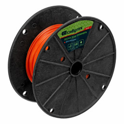 Леска для триммера звезда, на DIN катушке, 2.0 мм х 190 м, Сибртех