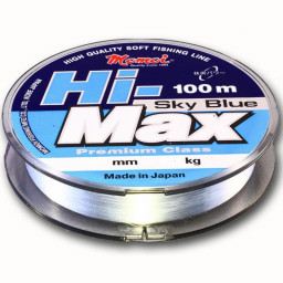 Леска Hi-Max Sky Blue 0,14 мм, 2,1 кг, 100 м, голубая