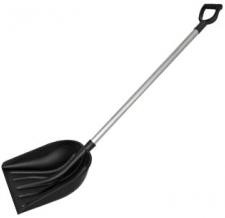 Лопата снеговая пластиковая КУПЕЦ  410*460мм с алюминиевым черенком