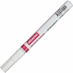 Маркер лаковый пеинт Attache 2 мм белый