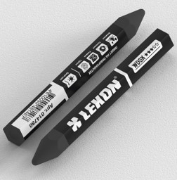 Мелок восковой для мокрых и грязных поверхностей 15*105мм LEKON WOSK черный