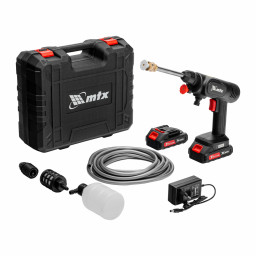 Мойка аккумуляторная А-21-02 40 бар, 4 л/мин Li-ion 21 В 2 акк MTX