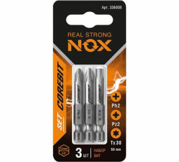 Набор бит SET3 E6,3 Ph2, Pz2, Tx30-50, 3 шт карта