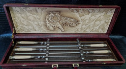 Набор шашлычный НШ 11 (упр.орех)