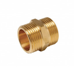 Ниппель 1" нр х 1"  латунь UNIPUMP