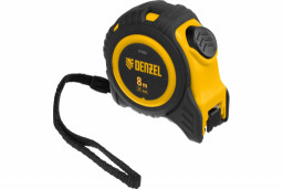 Рулетка 8м*25мм обрезиненный корпус автоматическая фиксация Denzel