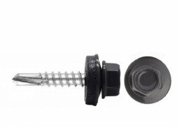 Саморез 5,5*25 ш/гр кровельный серый графит RАL 7024