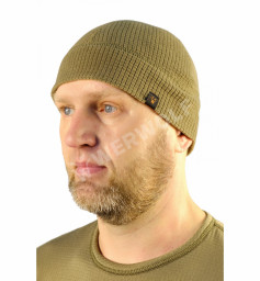 Шапка демисезонная WERWOLF sport (4-х клинка, кубики) трикотаж 4-way stretch/табак