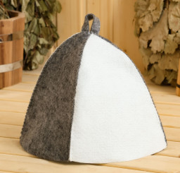 Шапка для бани Классическая комбинированная 3536421