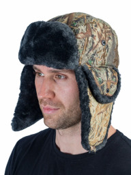Шапка ушанка Ангара,  смесовая тростник-2 Хольстер