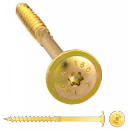 Шуруп 8*80 самонарезающий д/дерева, прессшайба