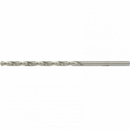 Сверло по металлу, 6 х 139 мм, полированное, удл, HSS, 10 шт, цилиндрический хвостовик Matrix