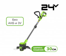 Триммер аккумуляторный GREENWORKS 30см G24LT301 (без АКБ и ЗУ)