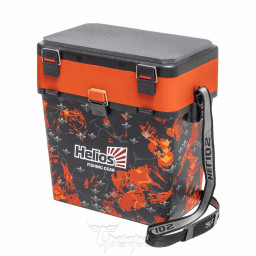 Ящик зимний двухсекционный HELIOS SHARK оранжевый